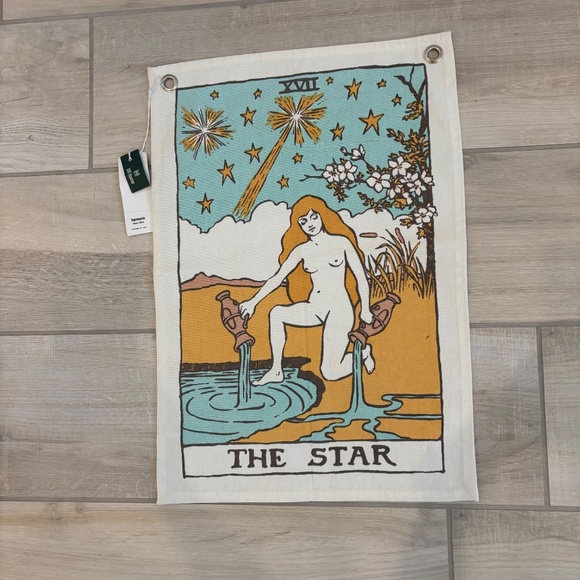 NWT UO Tarot Card Tapestry Set of 3 , The Sun, Moon and Star, Boho, Artsy - Picture 2 of 4